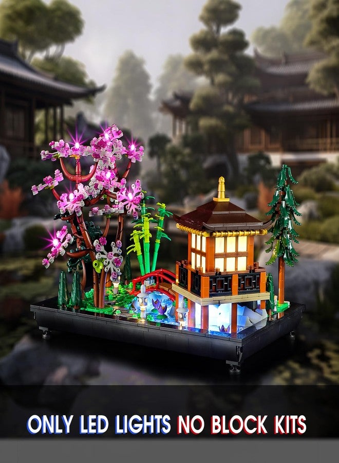 Vaodest مصباح LED من Vaodest لمجموعة Lego 10315 Icons Tranquil Garden، تصميم وتكوين متوافق مع الموديل 10315 (مصباح LED فقط، وليس مجموعة مكعبات البناء). - Image 2